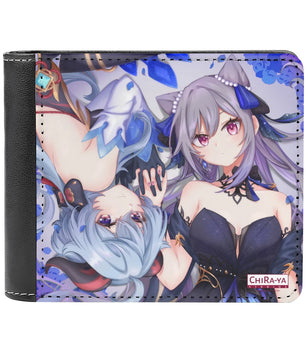 Genshin Impact Leather Wallet - Ganyu & Keqing: 