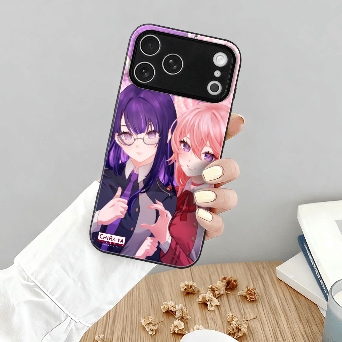 Genshin Impact Phone Case (iPhone 17 Pro Max) - Raiden Ei & Yae Miko: "Takina & Chisato" Chiraya Studios