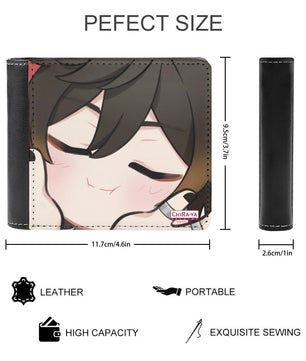 Genshin Impact Squishy Series Leather Wallet - Zhongli