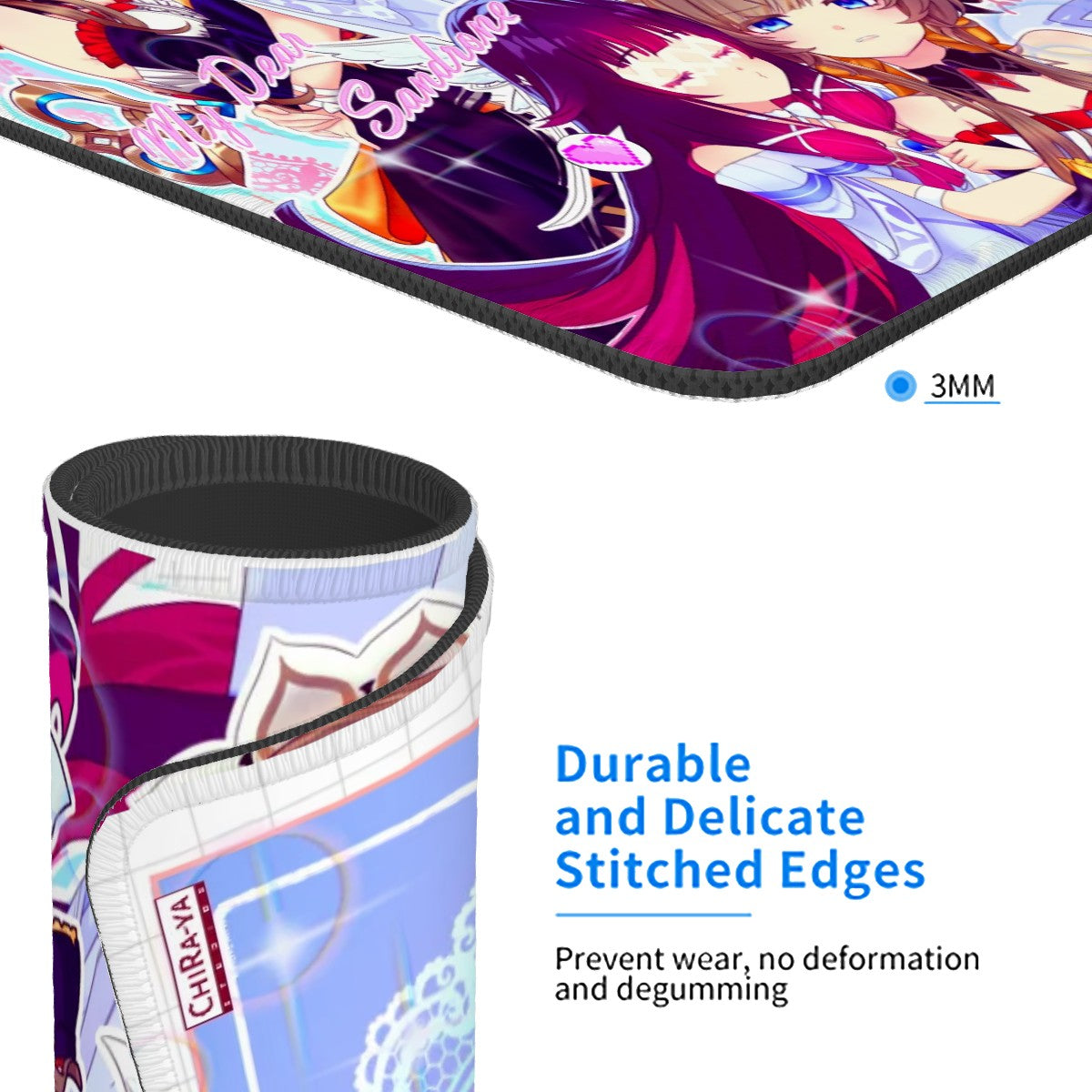 Genshin Impact Gaming Mouse Pad (Vertical) - Columbina & Sandrone: 