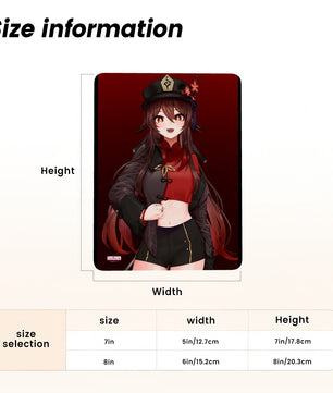 Genshin Impact Metal Print with Stand - Hu Tao: 