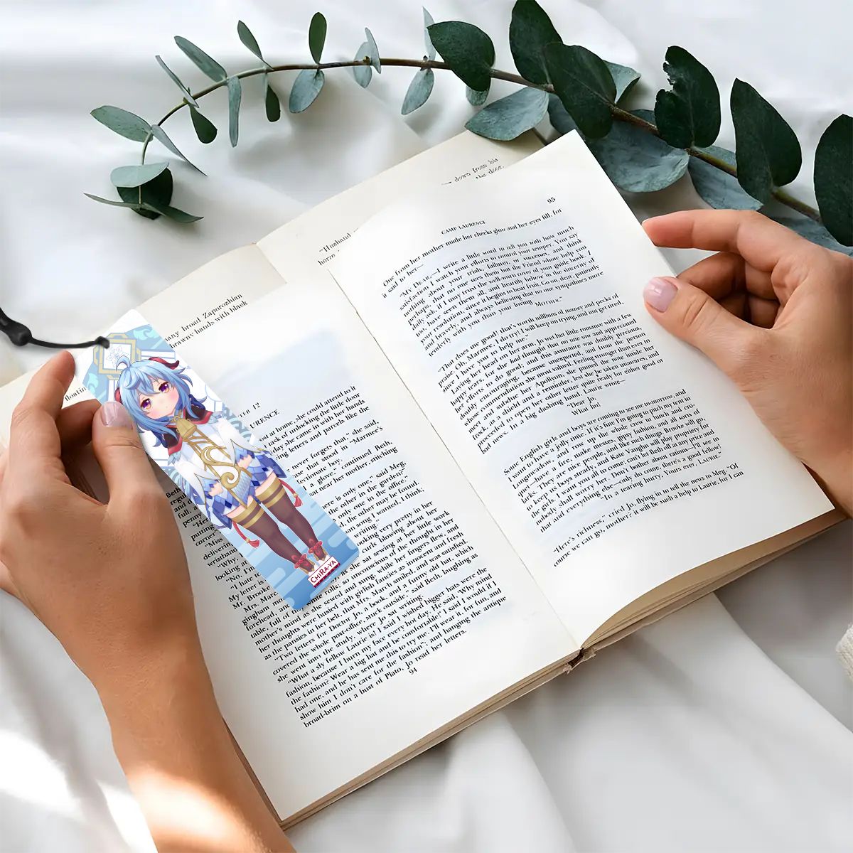 Genshin Impact Wooden Bookmark - Ganyu: "Smol Ganyu"