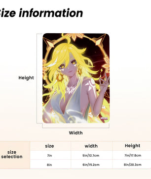 Genshin Impact Metal Print with Stand - Mavuika: 