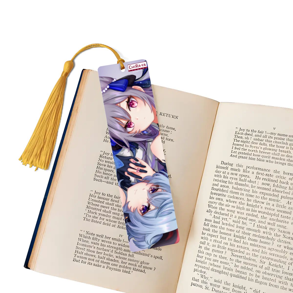 Genshin Impact Wooden Bookmark - Ganyu & Keqing: "Ganqing Impact"