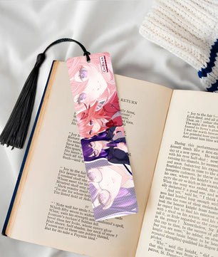 Genshin Impact Wooden Bookmark - Raiden Ei & Yae Miko: 