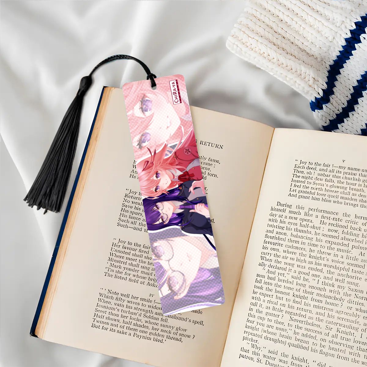 Genshin Impact Wooden Bookmark - Raiden Ei & Yae Miko: "Takina & Chisato"