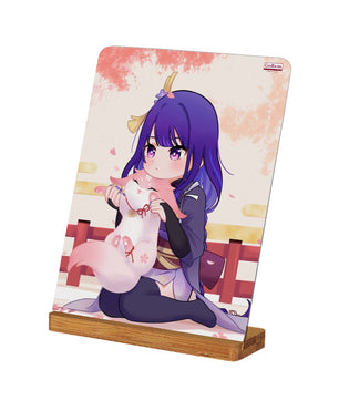 Genshin Impact Metal Print with Stand - Raiden Shogun: 