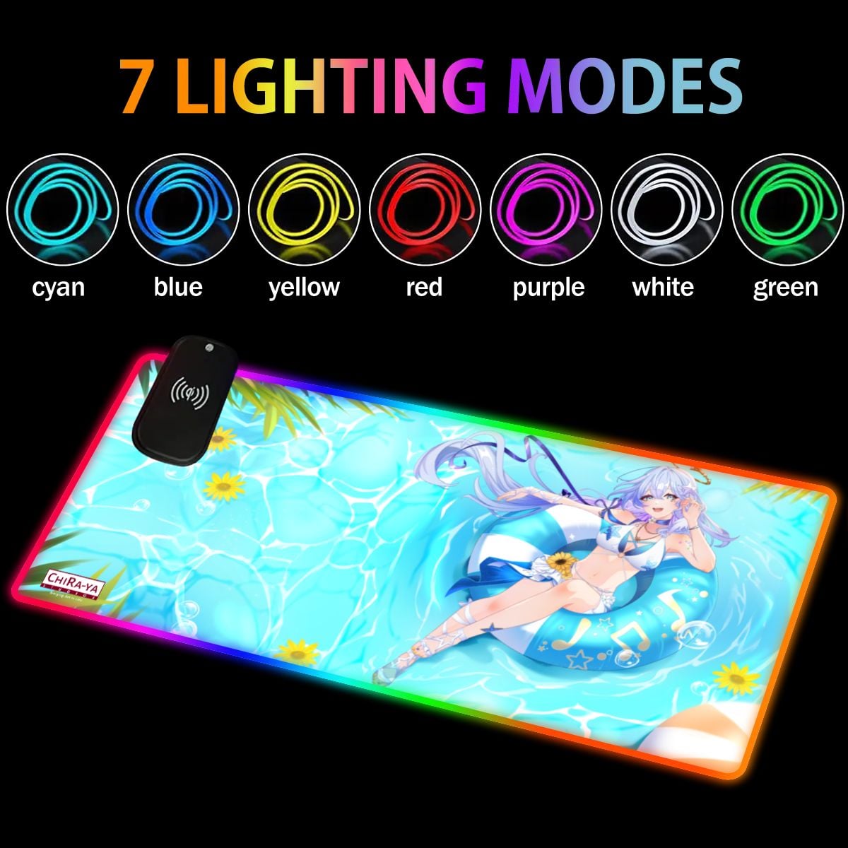 Honkai Star Rail Premium RGB Gaming Mouse Pad (with Wireless Charging) - Robin Summeretto