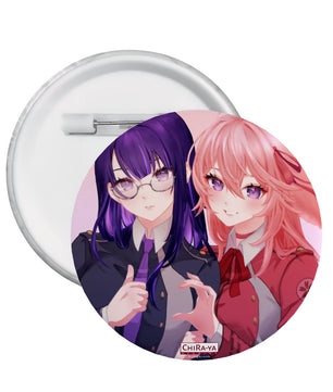 Genshin Impact Pin Badge - Raiden Ei & Yae Miko: 