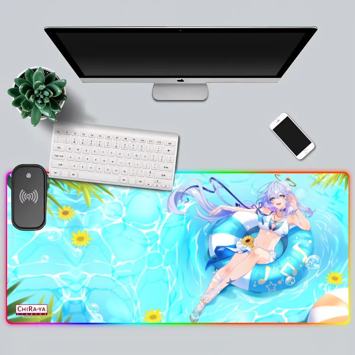 Honkai Star Rail Premium RGB Gaming Mouse Pad (with Wireless Charging) - Robin Summeretto