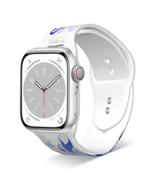 Double Buckle Apple Watch Band Gold Chiraya Logo Chiraya Studios