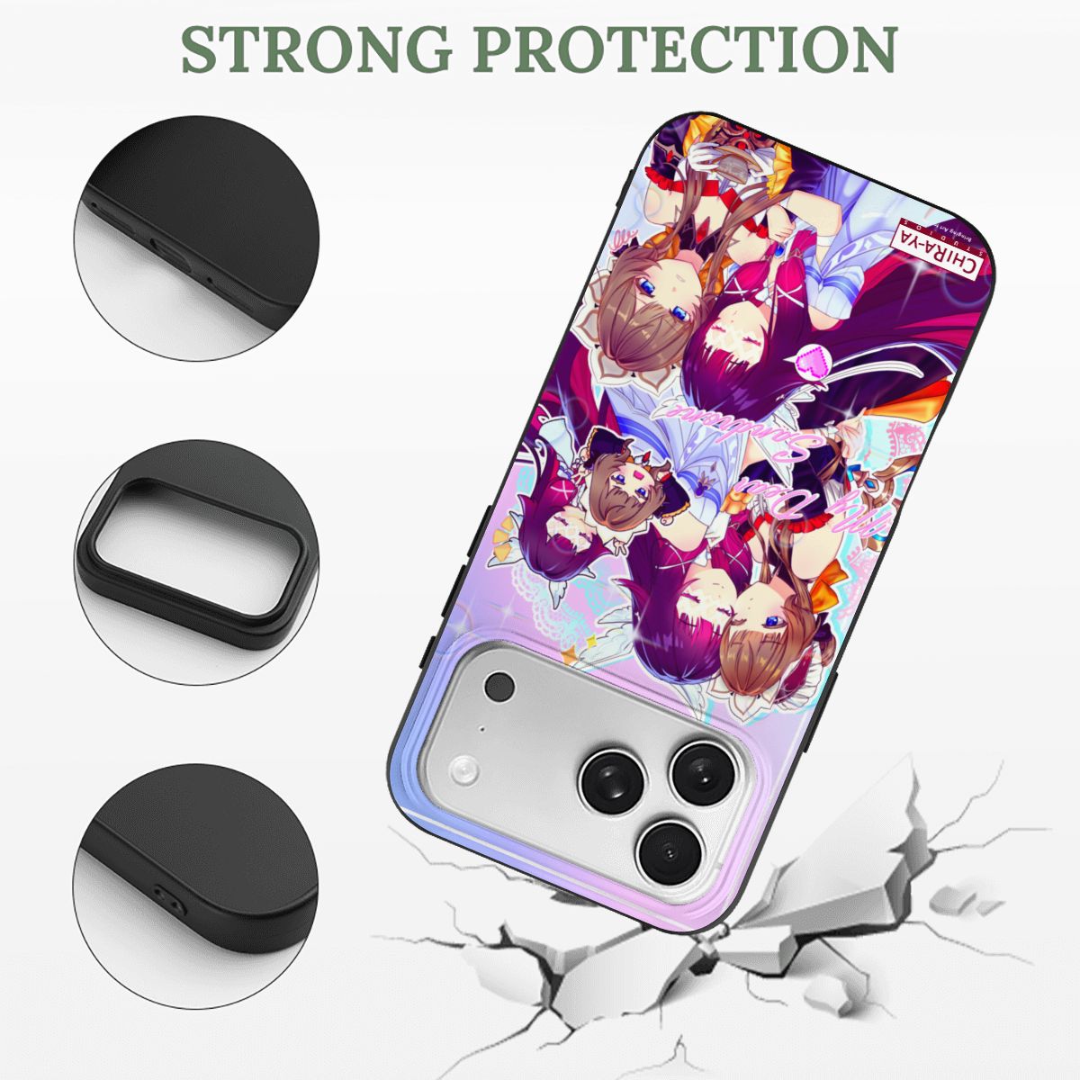 iPhone 17 Pro Max TPU Black Phone Case Chiraya Studios