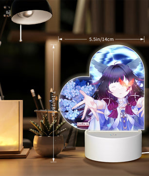 Genshin Impact Heart-Shaped Night Light - Columbina: 