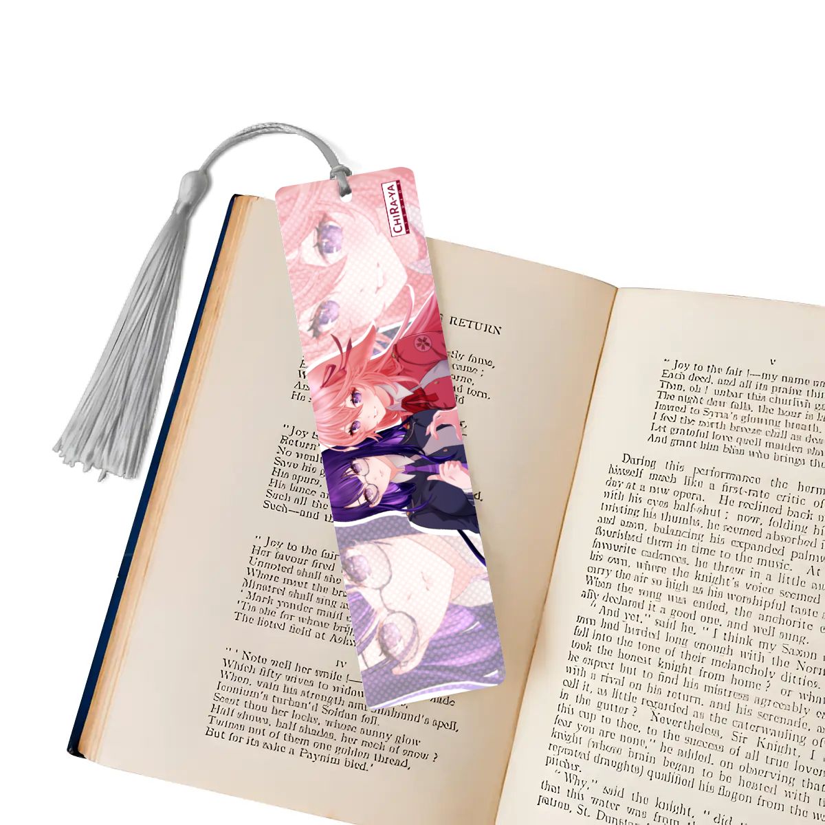Genshin Impact Wooden Bookmark - Raiden Ei & Yae Miko: "Takina & Chisato"