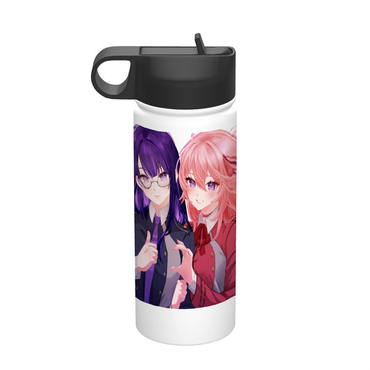 Genshin Impact Stainless Steel Insulated Tumbler - Raiden Ei & Yae Miko: "Takina & Chisato" Chiraya Studios