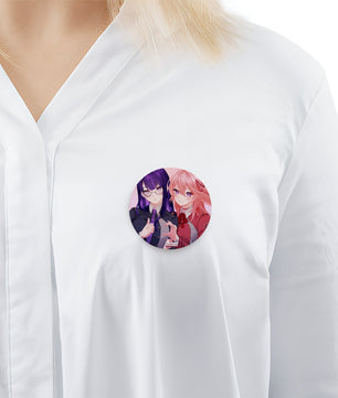 Genshin Impact Pin Badge - Raiden Ei & Yae Miko: 