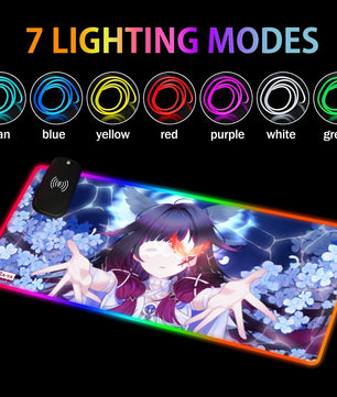 Genshin Impact Premium RGB Gaming Mouse Pad (with Wireless Charging) - Columbina: 