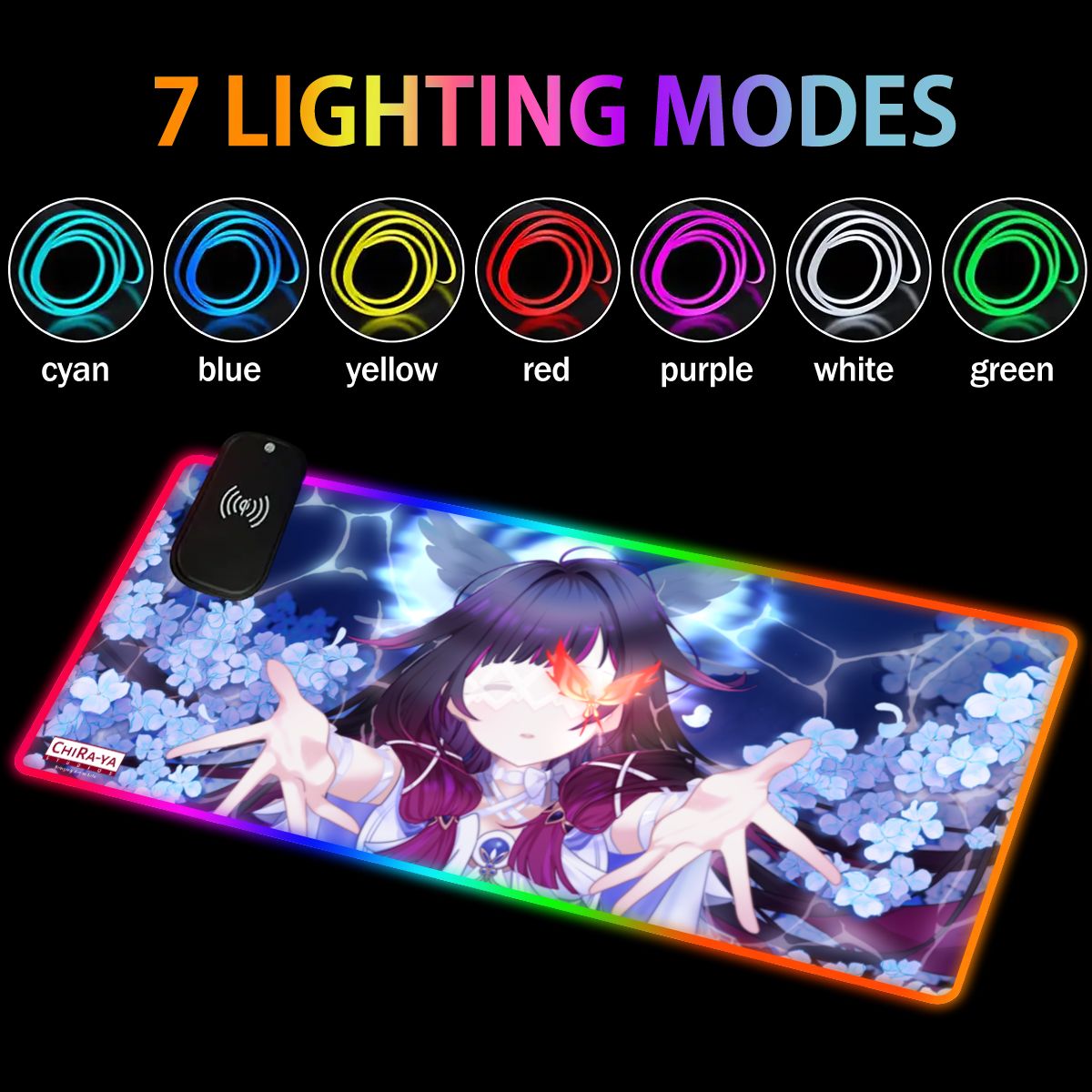 Genshin Impact Premium RGB Gaming Mouse Pad (with Wireless Charging) - Columbina: "Cui Lacrimosae" Chiraya Studios