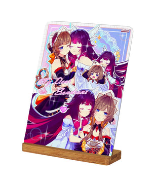 Genshin Impact Metal Print with Stand - Columbina & Sandrone: 