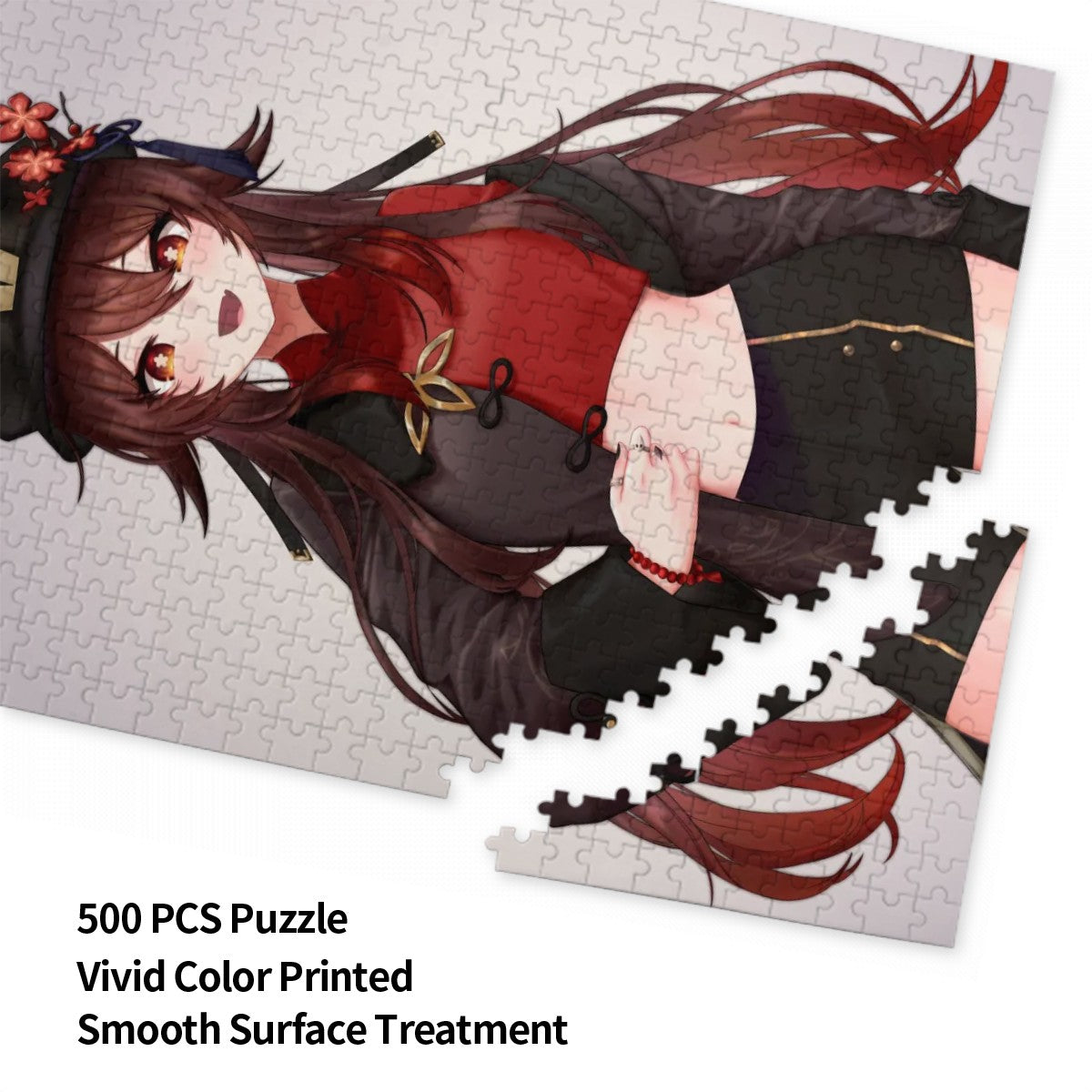 Genshin Impact Wooden Jigsaw Puzzle (500pcs) - Hu Tao: "Crop Top Tao"