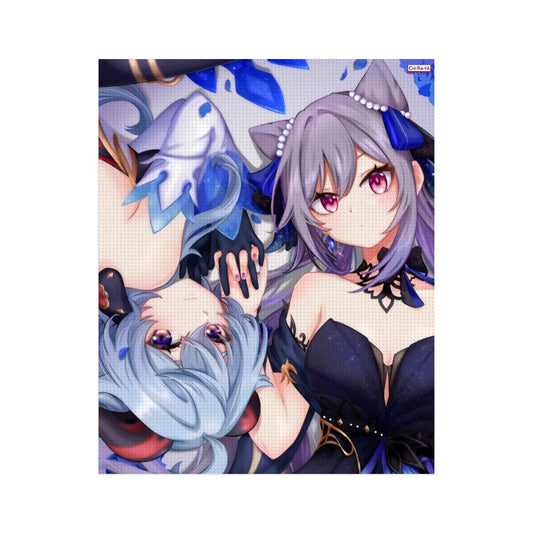 Genshin Impact DIY Diamond Painting Kit - Ganyu & Keqing: "Ganqing Impact"