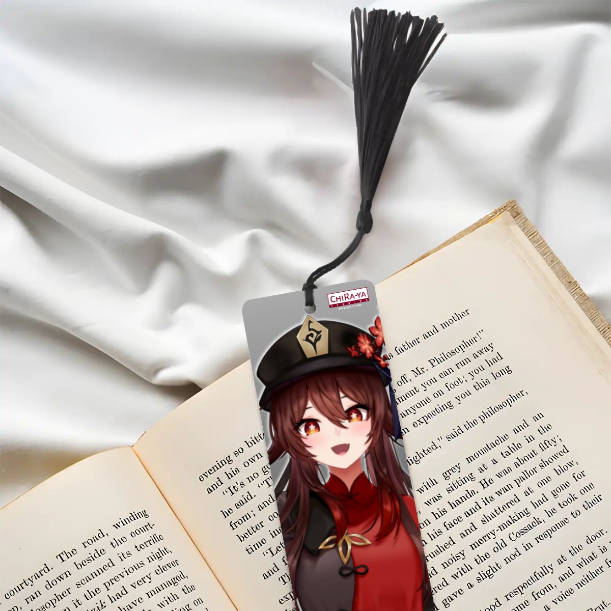 Genshin Impact Wooden Bookmark - Hu Tao: "Crop Top Tao"