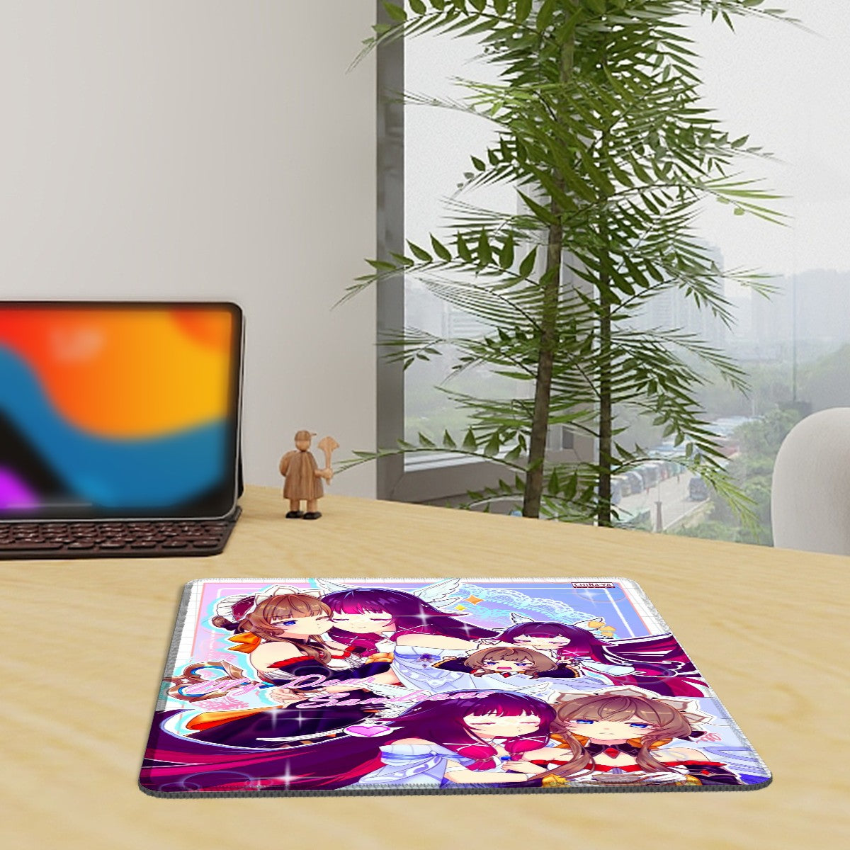 Genshin Impact Gaming Mouse Pad (Vertical) - Columbina & Sandrone: 