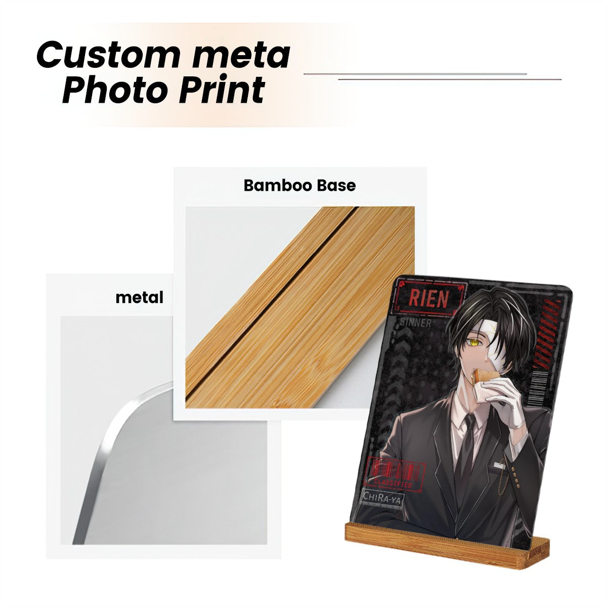 Limbus Company Metal Print with Stand - Rien