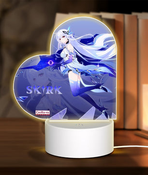 Genshin Impact Heart-Shaped Night Light - Skirk: 