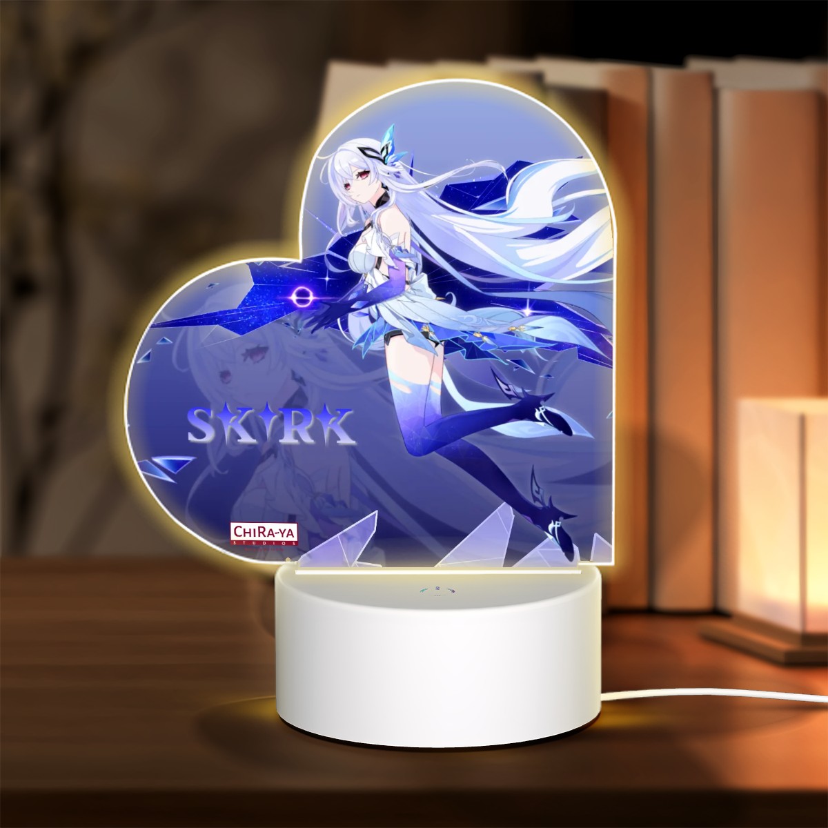 Genshin Impact Heart-Shaped Night Light - Skirk: "Forged in the Abyss"