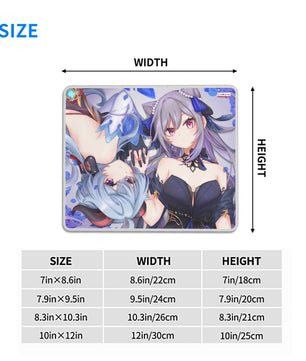 Genshin Impact Gaming Mouse Pad - Ganyu & Keqing: 