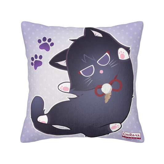 Genshin Impact Corduroy Throw Pillow Cover - Scarameow (Playful)