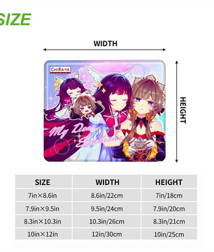 Genshin Impact Gaming Mouse Pad - Sandrone & Columbina 