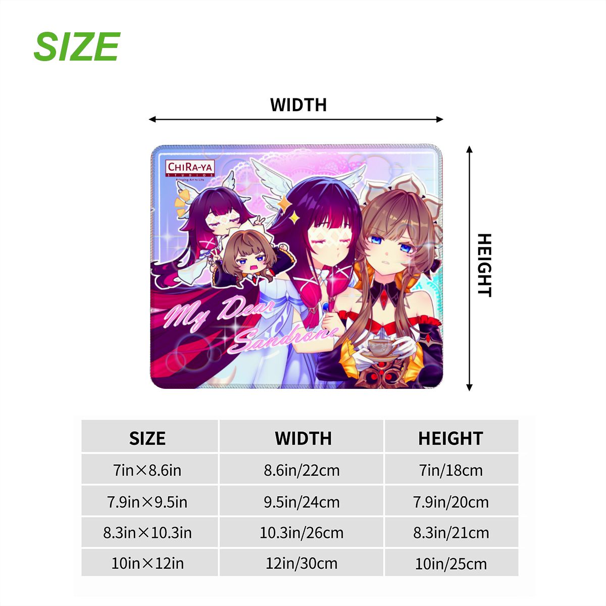 Genshin Impact Gaming Mouse Pad - Sandrone & Columbina "Teatime"