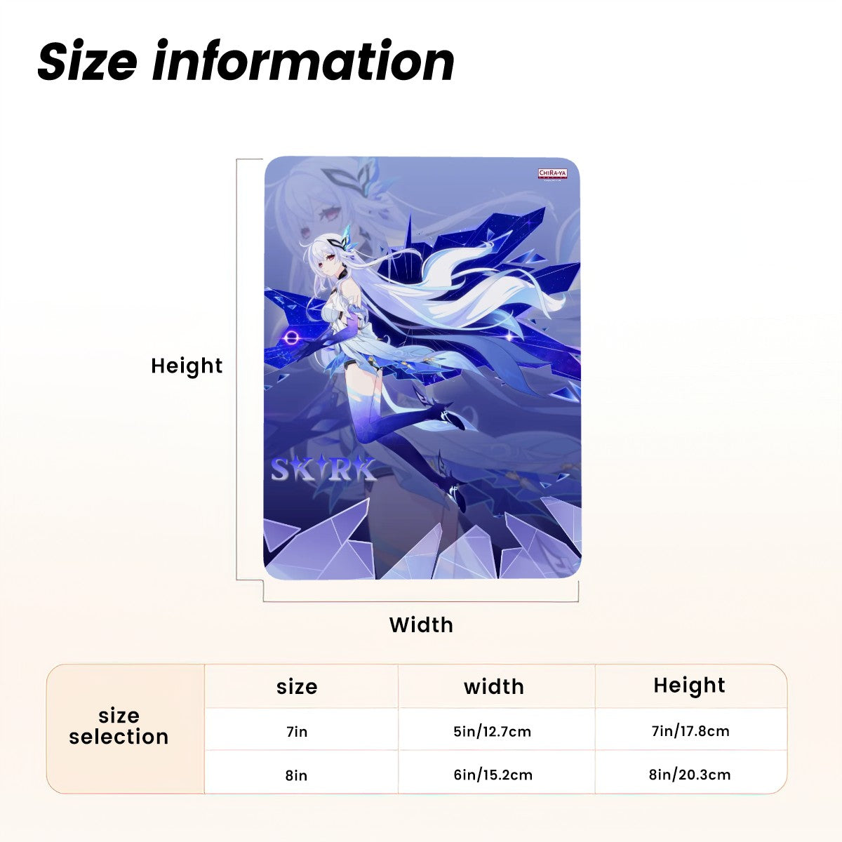 Genshin Impact Metal Print with Stand - Skirk: 