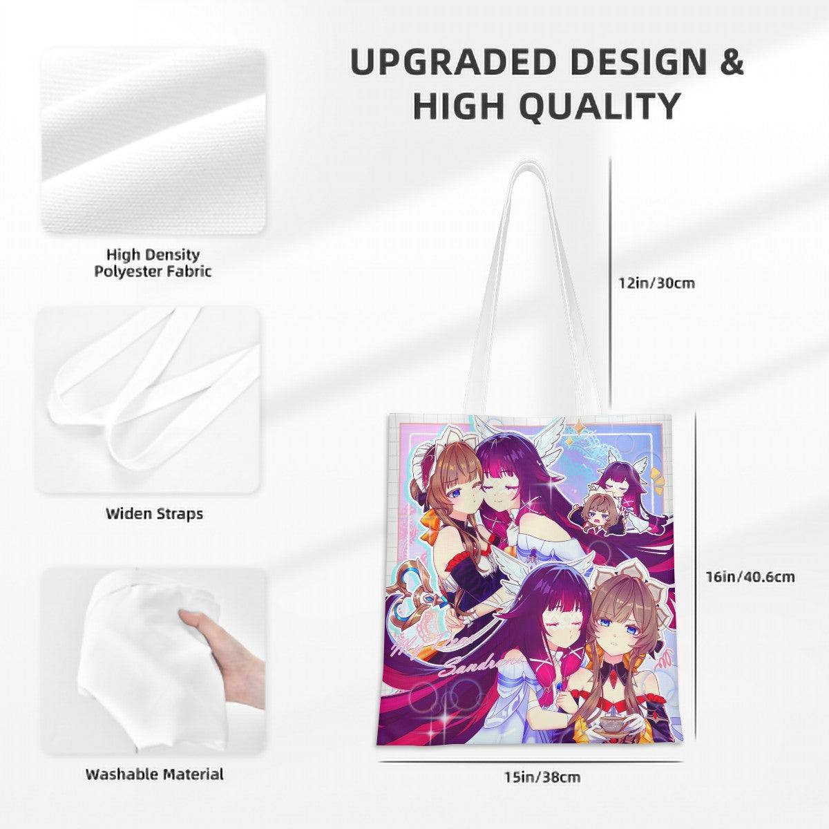 Genshin Impact Tote Bag - Columbina & Sandrone: 