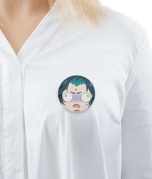 Genshin Impact Pin Badge - Derp series