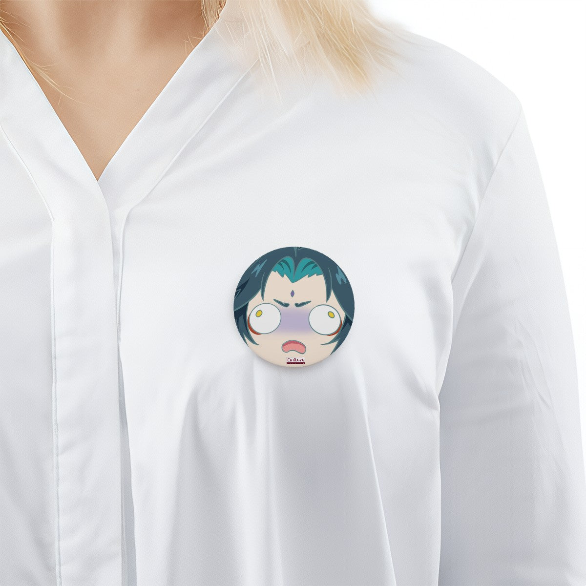 Genshin Impact Pin Badge - Derp series