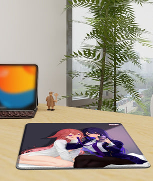 Genshin Impact Gaming Mouse Pad (Vertical) - Raiden Ei & Yae Miko: 