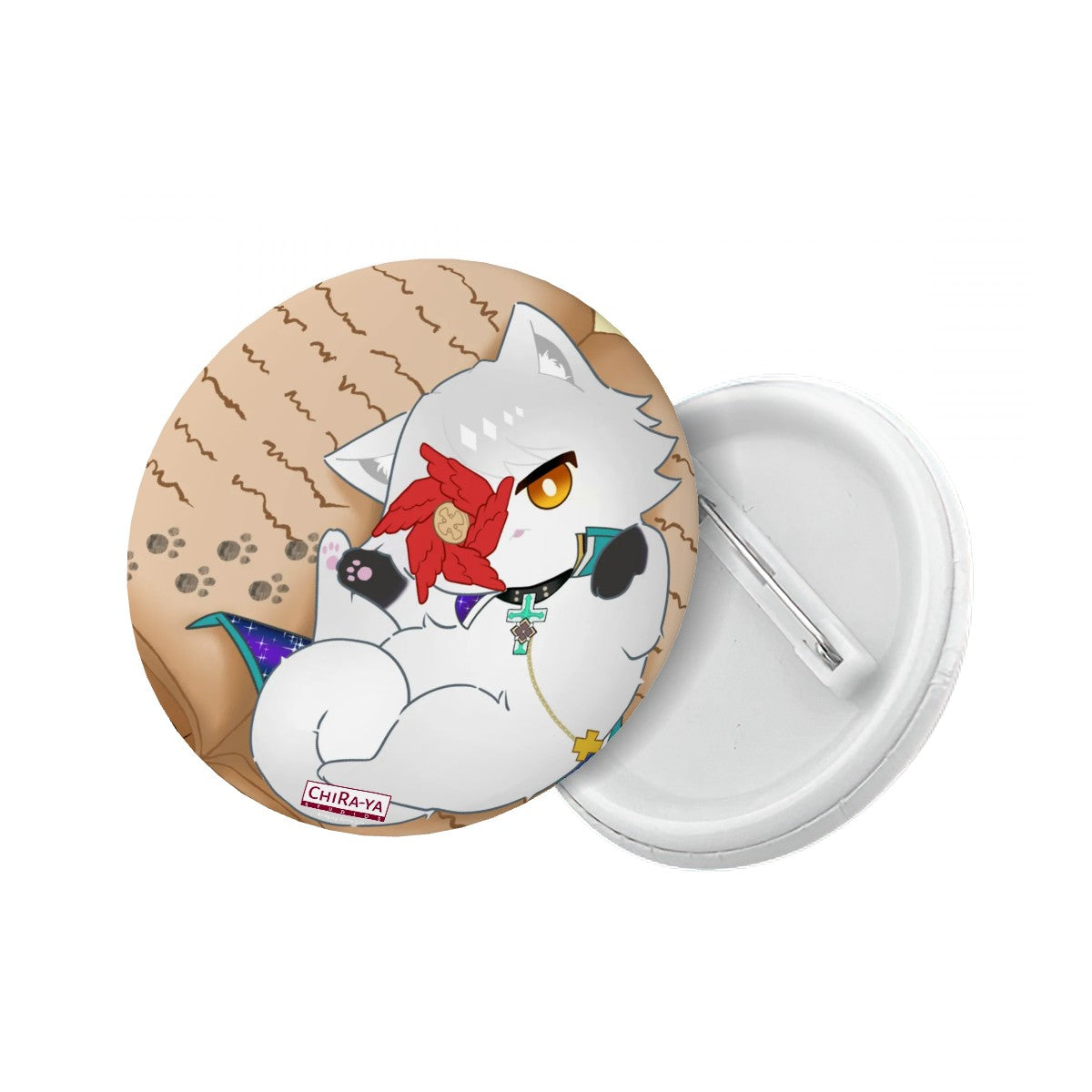 Genshin Impact Pin Badge - Asuka Kreutz (Cat Asuka)