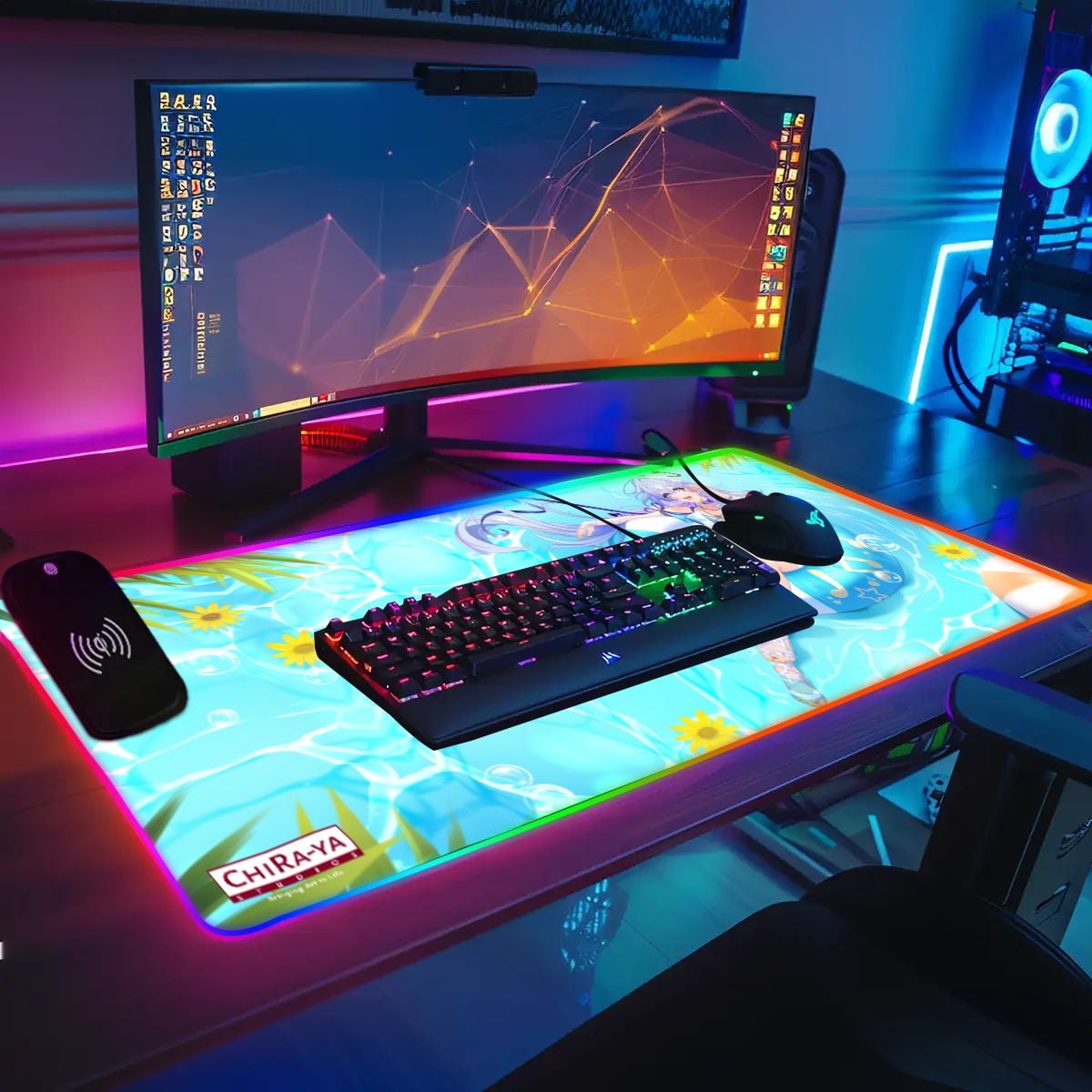 Honkai Star Rail Premium RGB Gaming Mouse Pad (with Wireless Charging) - Robin Summeretto