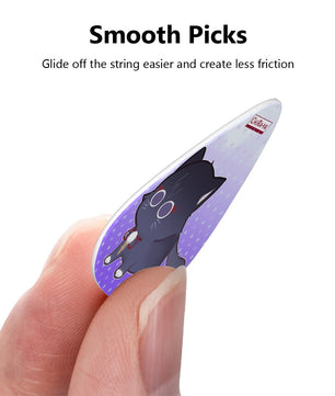 Genshin Impact Scarameow Series Guitar Pick (12 picks of 3 gauges)