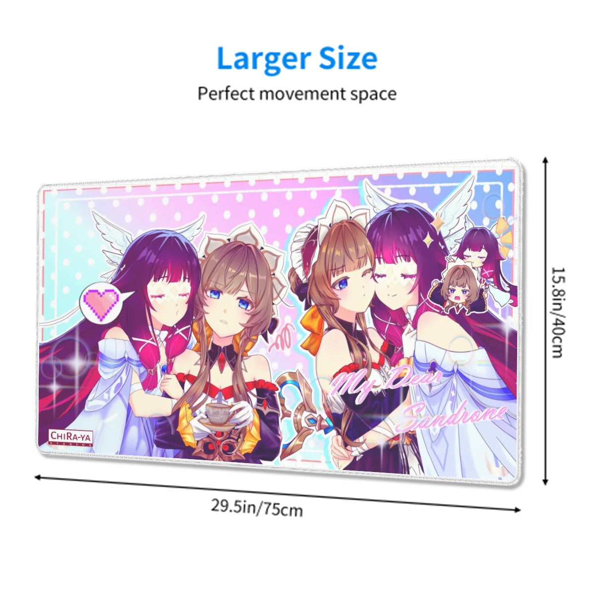 Genshin Impact Gaming Mouse Pad (Extra Large) - Columbina & Sandrone: "Teatime"