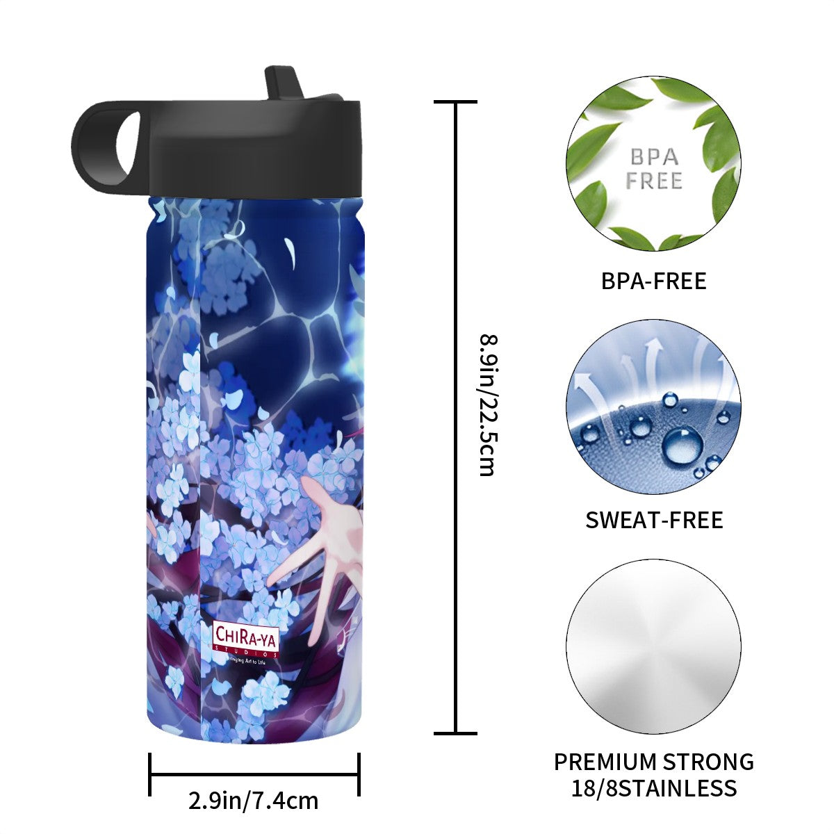 Genshin Impact Stainless Steel Insulated Tumbler - Columbina: "Cui Lacrimosae"