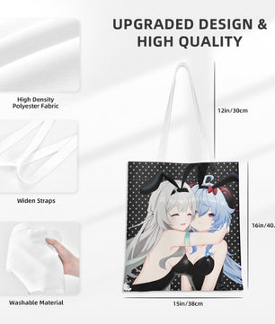 Genshin Impact x Honkai Star Rail Tote Bag - Firefly & Ganyu: 
