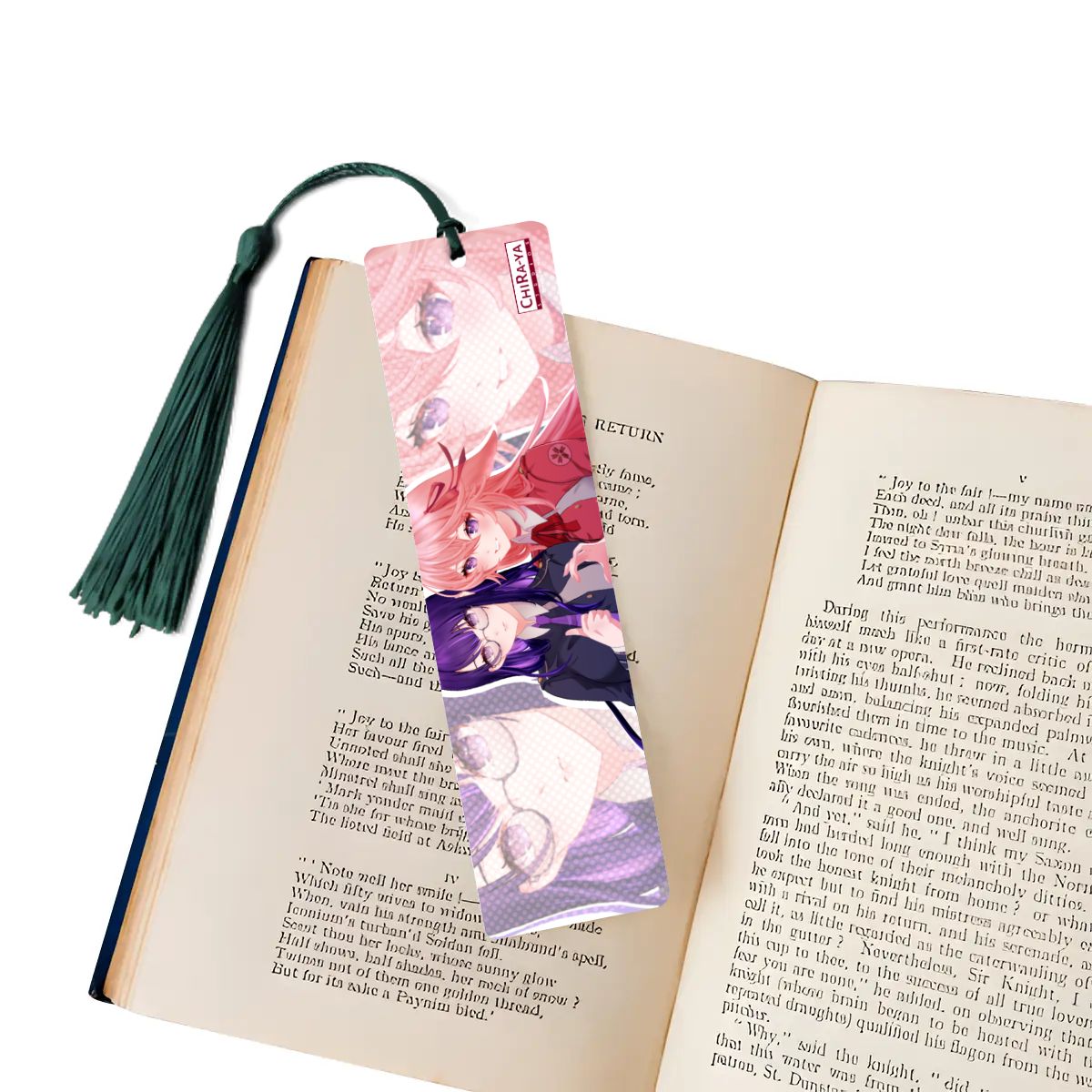 Genshin Impact Wooden Bookmark - Raiden Ei & Yae Miko: "Takina & Chisato"