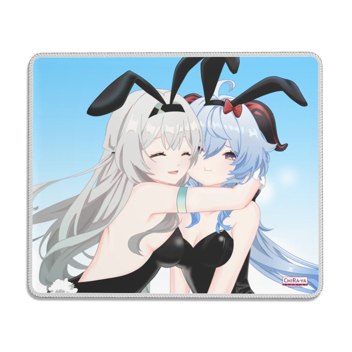 Genshin Impact x Honkai Star Rail Gaming Mouse Pad - Firefly & Ganyu: "Bunny Girlies"