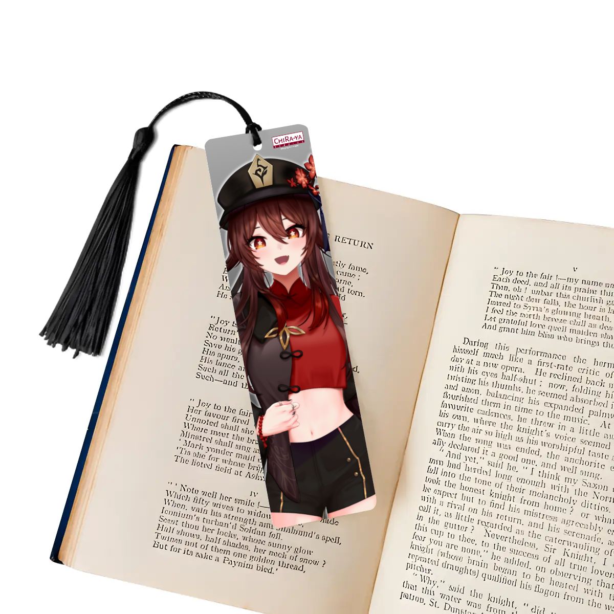 Genshin Impact Wooden Bookmark - Hu Tao: "Crop Top Tao"