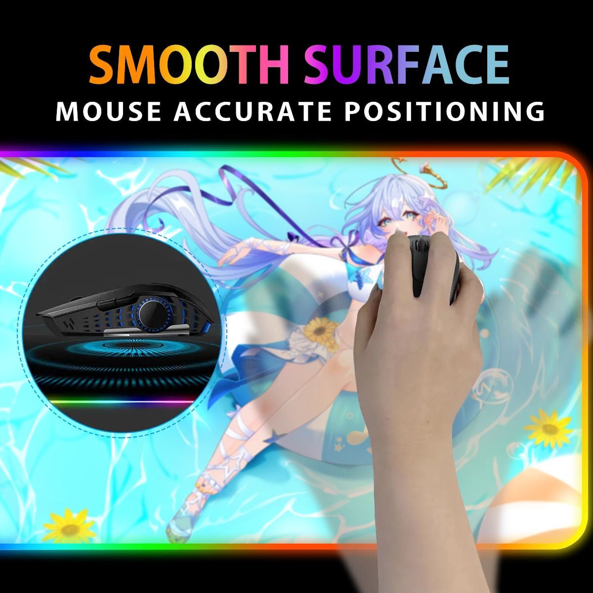 Honkai Star Rail Premium RGB Gaming Mouse Pad (with Wireless Charging) - Robin Summeretto