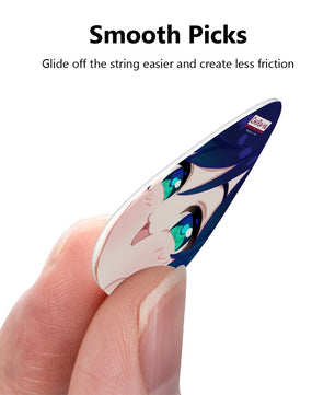 Genshin Impact Squishy Series Guitar Pick - Venti (12 picks of 3 gauges)